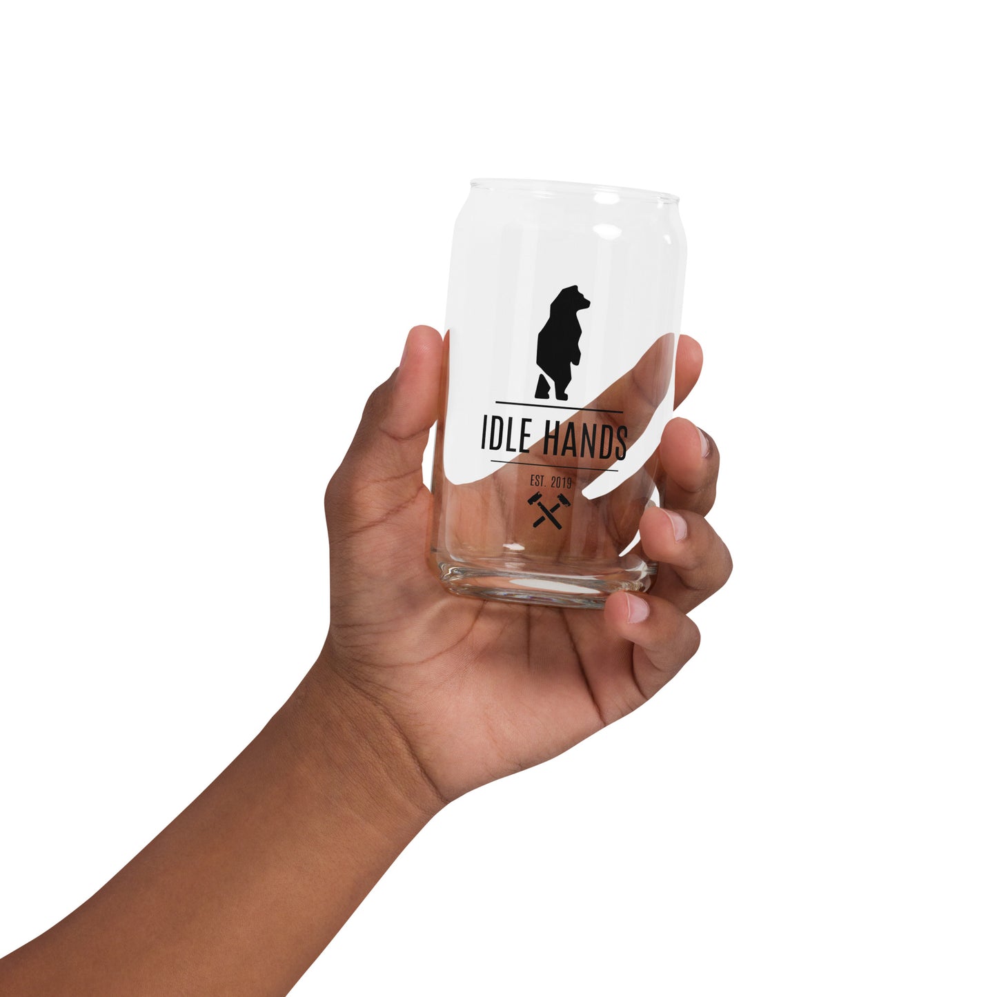 Logo bottle glass