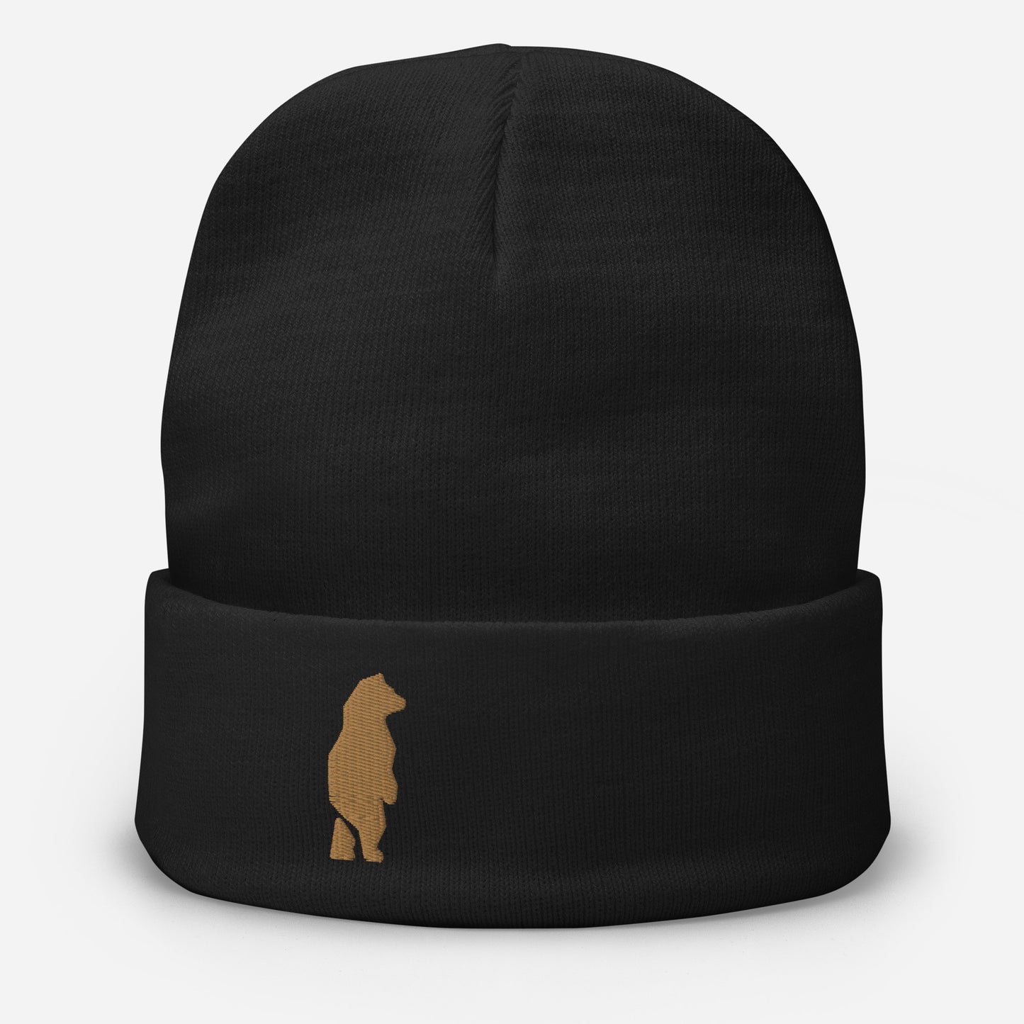 Embroidered Bear Beanie